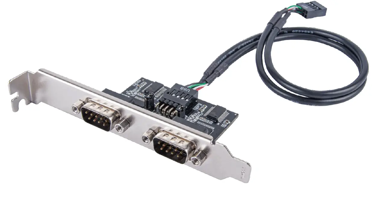 SILVERSTONE ECD01 Internal USB 2.0 to Dual RS232 Port Adapte