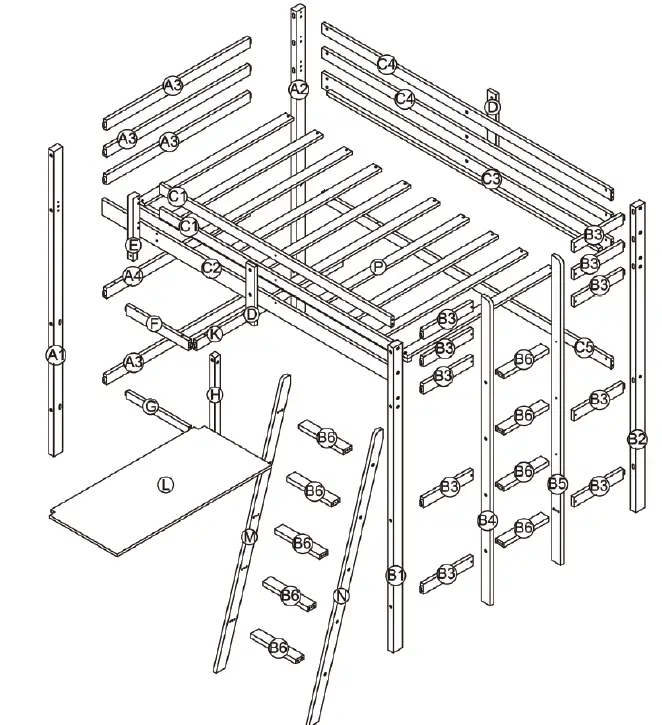 COSTWAY HY10012 Bunk Bed 1