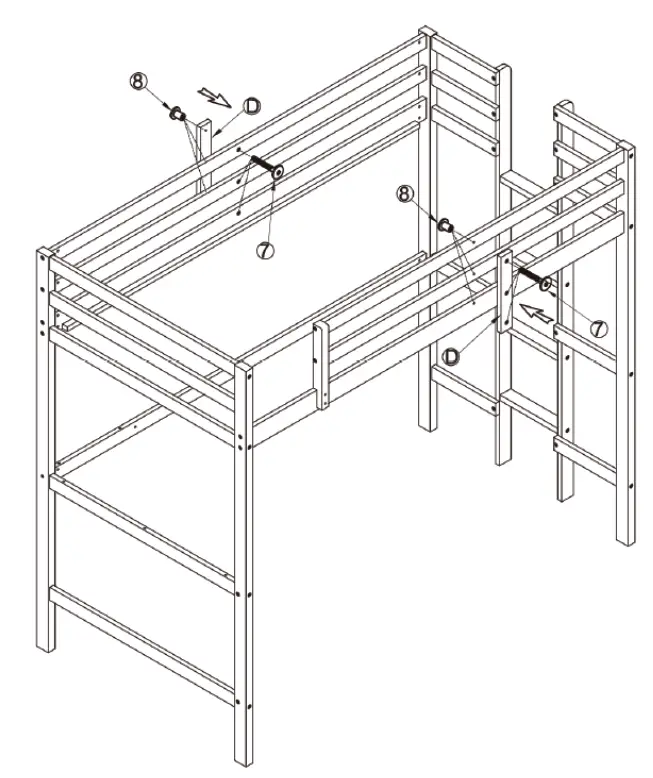 COSTWAY HY10012 Bunk Bed 10