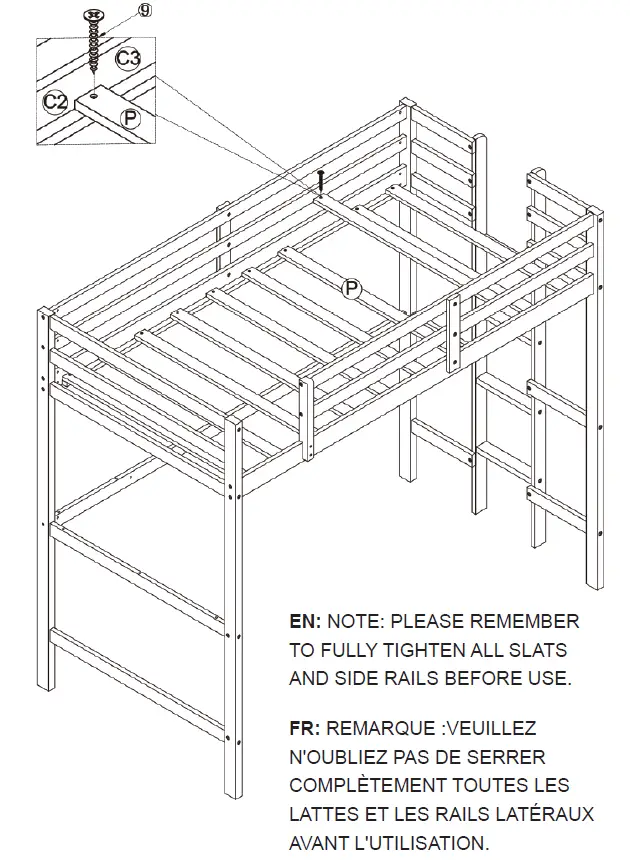COSTWAY HY10012 Bunk Bed 11