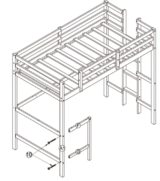 COSTWAY HY10012 Bunk Bed 13