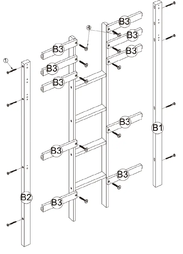 COSTWAY HY10012 Bunk Bed 7