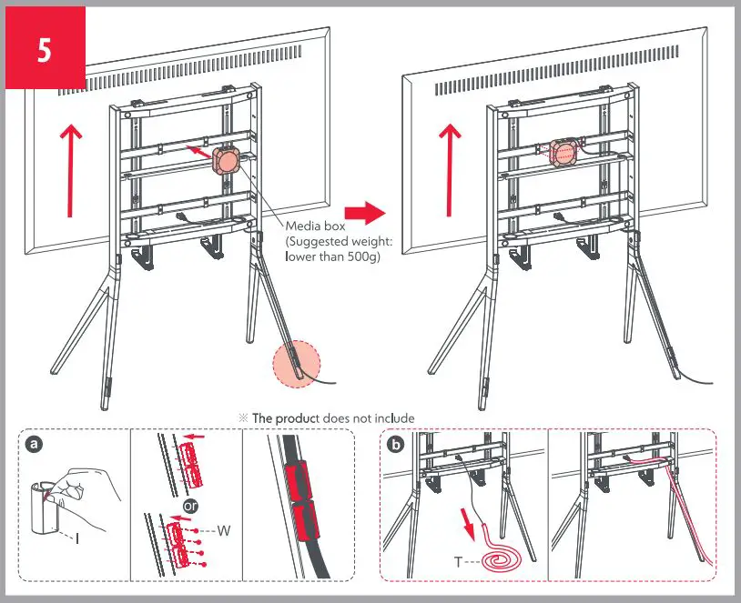 ONE FOR ALL WM7481 Universal Falcon TV Stand Installation Guide - Installation 5