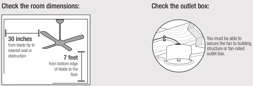 Hunter 51314 Aerodyne Ceiling Fan - Choosing the Right Installation Location