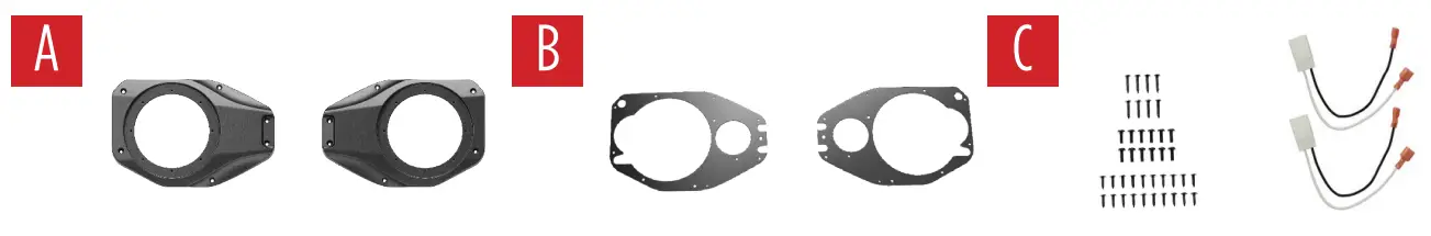 MeTra JP-1015 JL JT Wrangler Gladiator Soundbar Speaker Adapter - figure 1