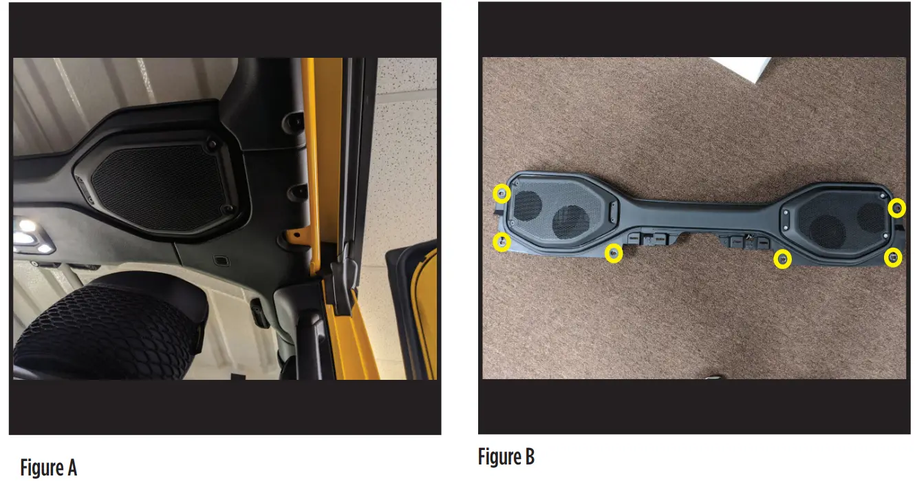 MeTra JP-1015 JL JT Wrangler Gladiator Soundbar Speaker Adapter - figure 2