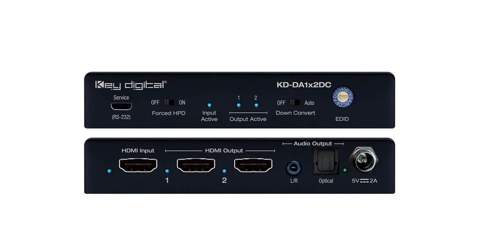 Key Digital Kd-da1x2dc 4k 18g Hdmi Distribution Amplifier Instruction Manual Key Digital Kd-da1x2dc 4k 18g Hdmi Distribution Amplifier Instruction Manual