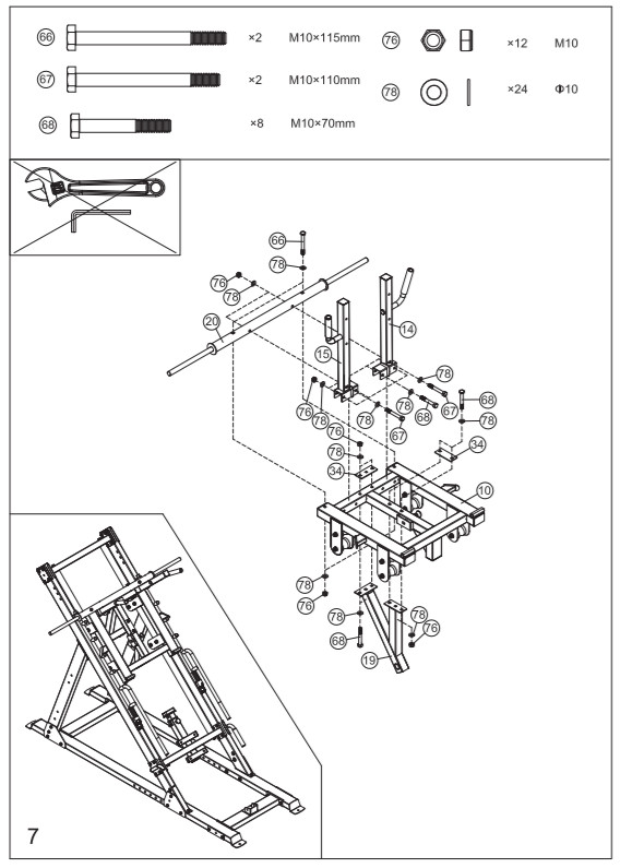 FORCE USA USA F-MLPHS Ultimate 45 Degree Leg Press -FIGURE 15