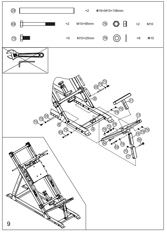 FORCE USA USA F-MLPHS Ultimate 45 Degree Leg Press -FIGURE 17