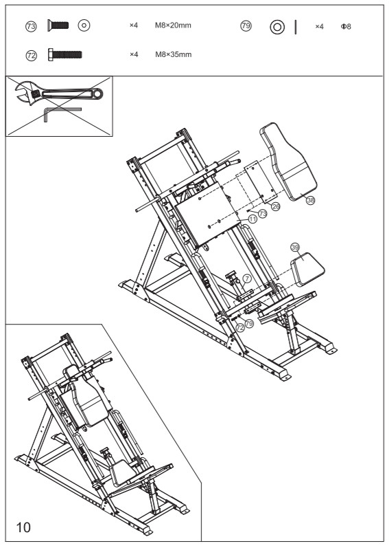 FORCE USA USA F-MLPHS Ultimate 45 Degree Leg Press -FIGURE 18