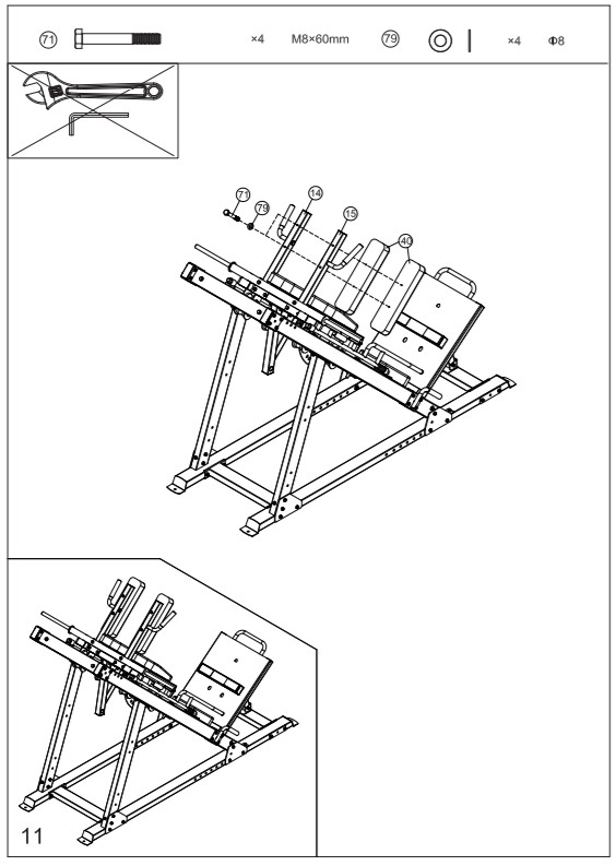 FORCE USA USA F-MLPHS Ultimate 45 Degree Leg Press -FIGURE 19