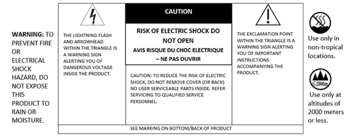 ClearOne 910-3200-208 MA 360 Conferencing Beamforming Microphone Array - Important Safety Information