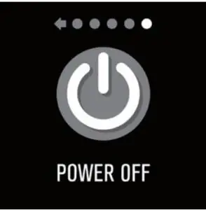 OOZOO Q00110 Smartwatch - Power button