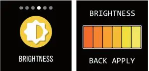 OOZOO Q00110 Smartwatch - adjust the brightness