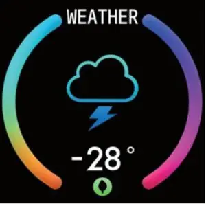 OOZOO Q00110 Smartwatch - weather