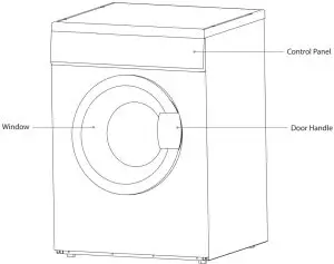 LOGIK LVD7W18 7kg Vented Tumble Dryer - unit
