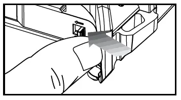 Close battery compartment cover