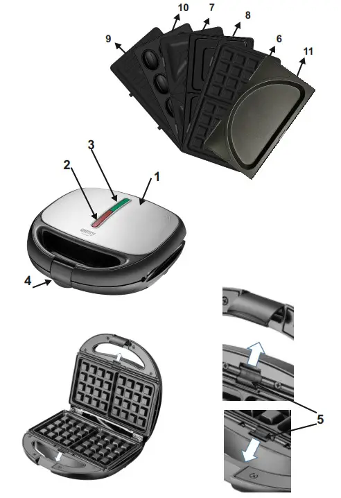 camry CR 3057 Premium Toaster- Overview