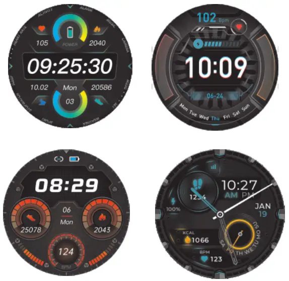 Jiangsu Saibo Yuhua Technology 1 32 Inch Full RoundTouch Smart Watch - Main interface