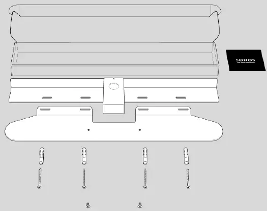 SONOS Beam Wall Mount Soundbar Fig2