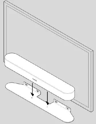 SONOS Beam Wall Mount Soundbar Fig8