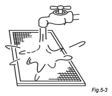 Cleaning the air filter