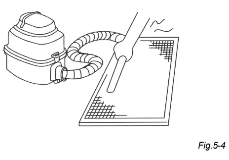 Cleaning the air filter