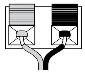 FIG 3 Center and satellite speakers