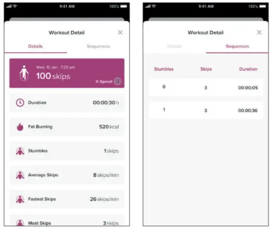 PROZIS X-Speed Smart Jump Rope - Workout details