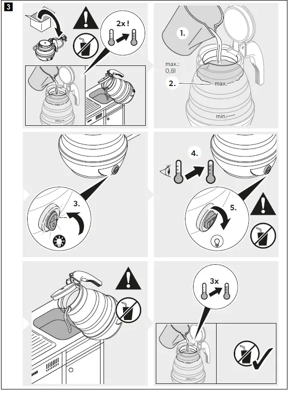 Kampa Squash Electric Camping Kettle FIG 3