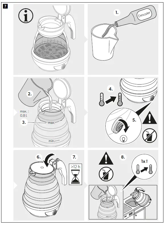 Kampa Squash Electric Camping Kettle FIG 7