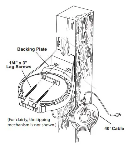 Davis Rain Collector - Installing the Rain Collector on a Post or Vertical