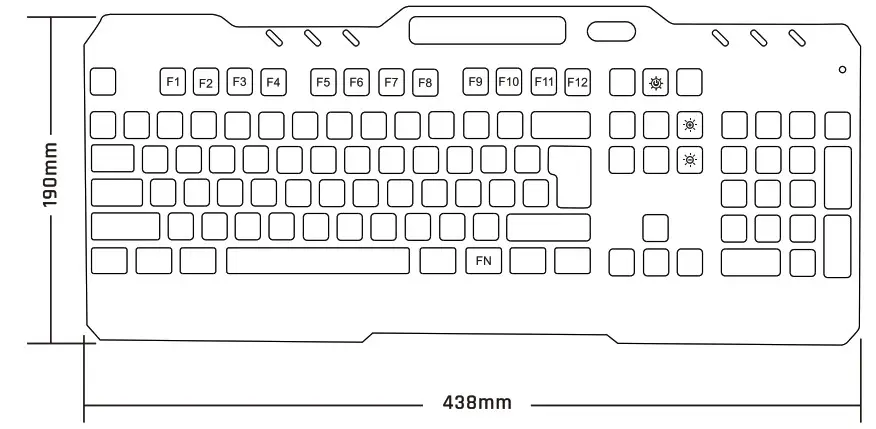 Klim 20201130 Wireless Keyboard for PC PS4 - KLIM LIGHTNING WIRLESS