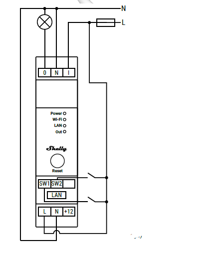Shelly PRO-1PM 1 -Circuit Wi-Fi Relay -Switch -With- Power -Measurement-FIG 2