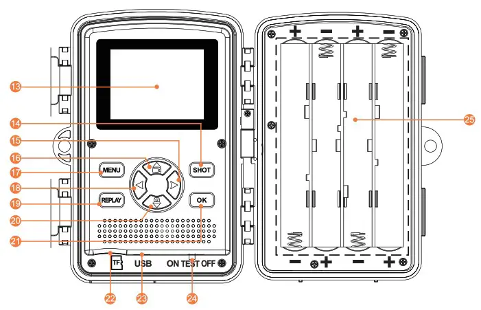 VANBAR D700 4K WiFi Trail Camera - Function Overview 2