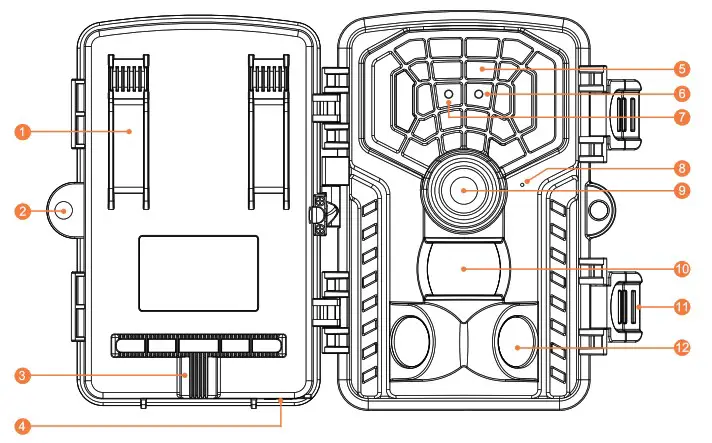 VANBAR D700 4K WiFi Trail Camera - Function Overview