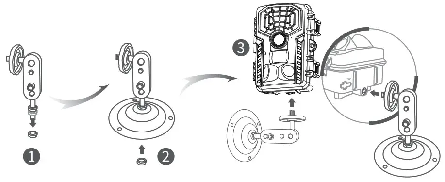 VANBAR D700 4K WiFi Trail Camera - Mount Your camera 3