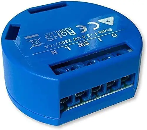 Shelly 1 Smart WiFi Relay Switch for Home Automation iOS and Android Application PRO