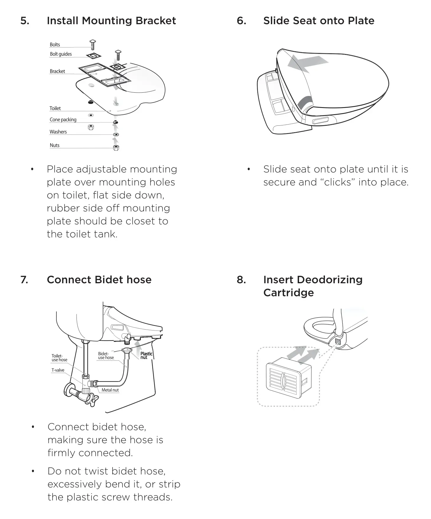 bioBidet DIB Special Edition Advanced Bidet Toilet Seat - INSTALLATION 2