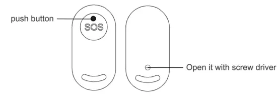 EVERNARY SOS01D Flashing and Vibrating Caregiver Pager - Panic button