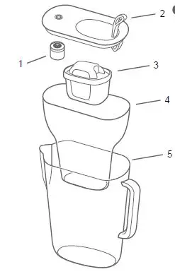 BRITA-1042116-Water-Filter-Jug -Marella-XL-fig-2