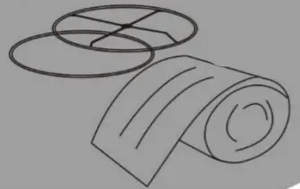 Maxax T77 31 Inch Brown Buffet Lamp Set with White Shade - step 1