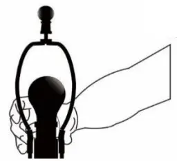 Maxax T77 31 Inch Brown Buffet Lamp Set with White Shade - step 4