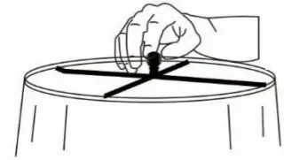 Maxax T77 31 Inch Brown Buffet Lamp Set with White Shade - step 5