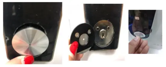 DIGITAL HOME DH210 Smart Fingerprint Deadbolt Lock - key cover