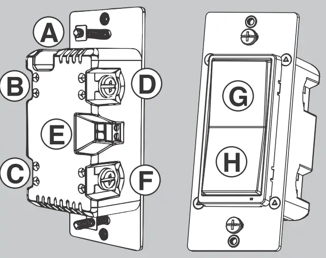 JASCO ZW3010DV Z-Wave In-Wall Paddle Dimmer 2