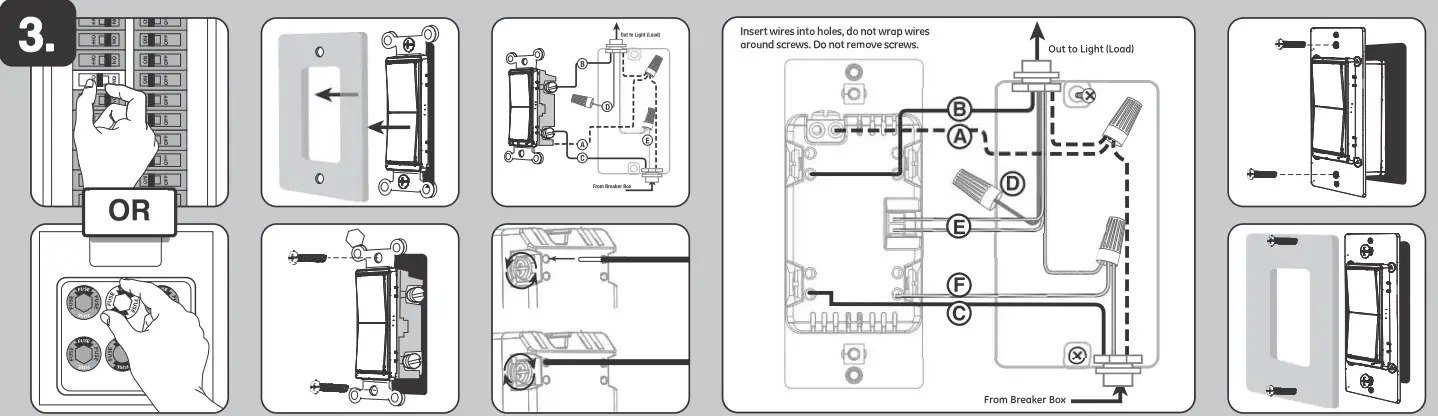 JASCO ZW3010DV Z-Wave In-Wall Paddle Dimmer 3