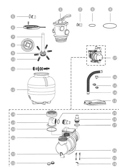 REX NORDIC Classic 310 Steinbach Pump and Filter 17
