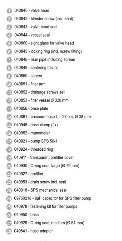 REX NORDIC Classic 310 Steinbach Pump and Filter lm
