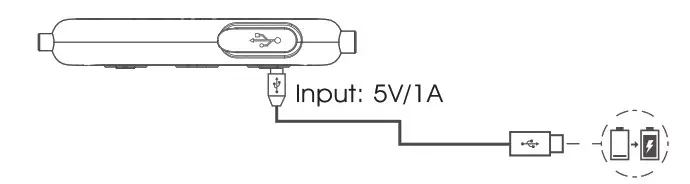 Infinity Wireless In-Ear Headphone cherging